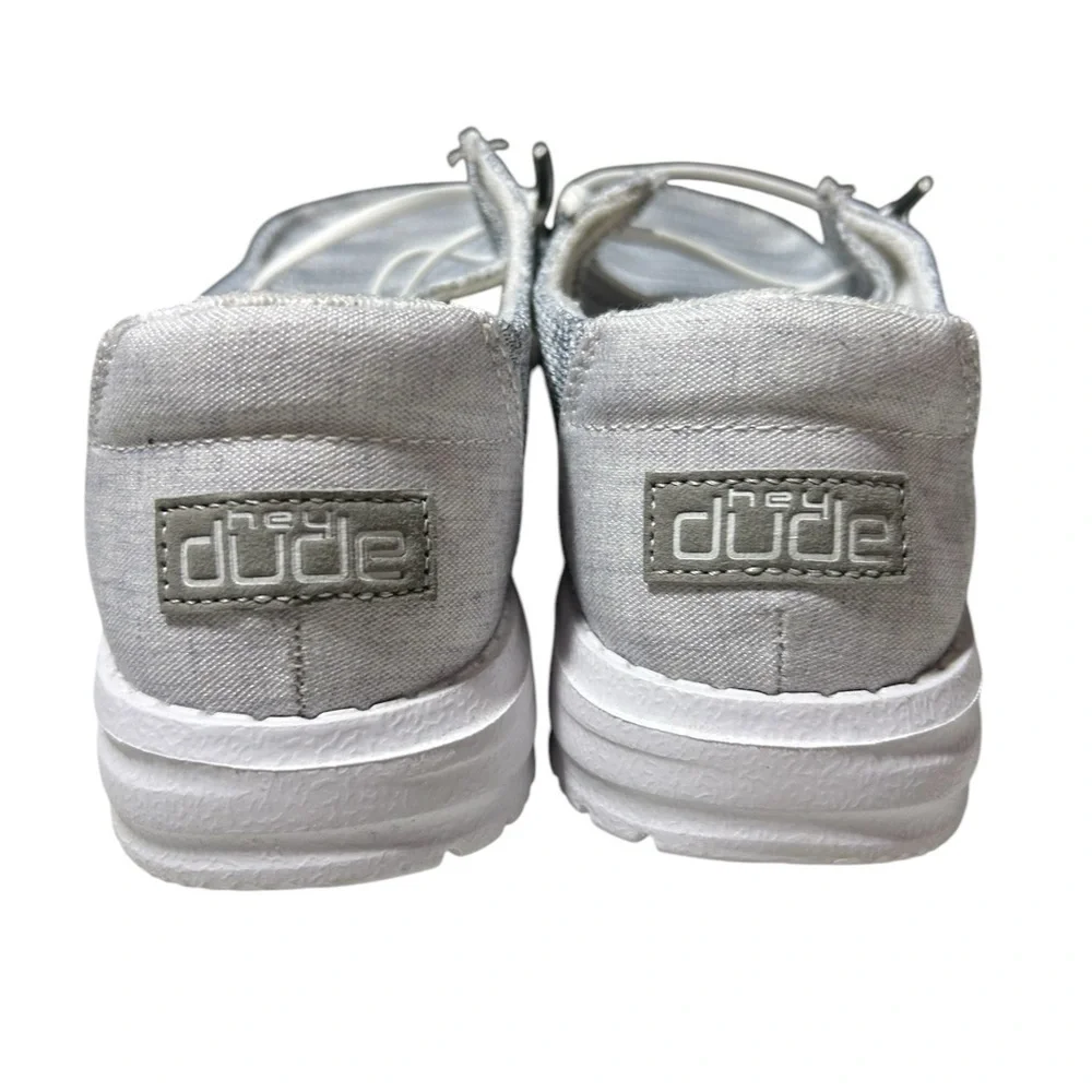 Hey Dude Women's Wendy Sox Loafers, Glacier Grey, 7 US - GENTLY USED